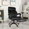 High Back Office  Chair with High Quality PU Leather;  Soft Cushion and Footrest;  Tilt Function Max