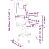 Office Chair White Mesh Fabric and Faux Leather