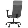 Office Chair Gray Mesh Fabric and Faux Leather