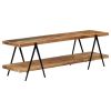 TV Stand 63"x15.7"x19.7" Solid Wood Mango