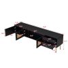 TV Stand for TVs up to 80'', Entertainment Center with Multifunctional Storage Space, TV Cabinet with 2 Drawers, Media Console for Living Room, Bedroo