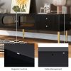 TV Stand for TVs up to 80'', Entertainment Center with Multifunctional Storage Space, TV Cabinet with 2 Drawers, Media Console for Living Room, Bedroo