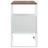 Side Table White 21.7"x14.2"x23.4" Engineered Wood