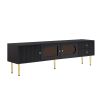 TV Stand for TVs up to 80'', Entertainment Center with Multifunctional Storage Space, TV Cabinet with 2 Drawers, Media Console for Living Room, Bedroo