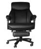 High Back Office  Chair with High Quality PU Leather;  Soft Cushion and Footrest;  Tilt Function Max