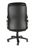 Executive Office Chair; High Quality PU Leather Chair with Soft Cushion and Backrest;  400lbs; Black