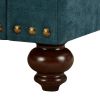 Modern Sofa for Living Room,61" Green Chenille Sofa Couch, Sectional Love Seat Sofa Couch with Brown Legs, Upholstered Sofa for Apartment Bedroom Home