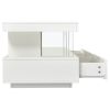 Modern LED TV Stand for 70 inch TV with Shelves and Storage Drawers Modern, Entertainment Center, White Tabletop High Glossy TV Stand for living Room