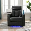 Premium Power Recliner with Storage Arms, Cupholders, Swivel Tray Table and Cell Phone Stand,Black(Old Sku:SG000451AAA)