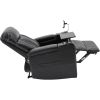 Premium Power Recliner with Storage Arms, Cupholders, Swivel Tray Table and Cell Phone Stand,Black(Old Sku:SG000451AAA)