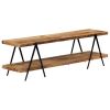 TV Stand 63"x15.7"x19.7" Solid Wood Mango