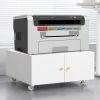 Office Copier File Cabinet, Mobile Lateral Filing Cabinet with 2 Door, Rolling File Cabinet, Printer Stand for Legal/Letter/A4 File