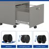 File cabinet with two drawers with lock,Hanging File Folders A4 or Letter Size, Small Rolling File Cabinet Printer Stand office storage cabinet Office