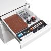 3-Drawer Mobile File Cabinet with Lock, Office Storage Filing Cabinet for Legal/Letter Size, Pre-Assembled Metal File Cabinet Except Wheels Under Desk