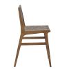 Faux Leather Woven Counter Stool 24"H
