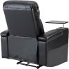 Premium Power Recliner with Storage Arms, Cupholders, Swivel Tray Table and Cell Phone Stand,Black(Old Sku:SG000451AAA)