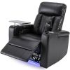 Premium Power Recliner with Storage Arms, Cupholders, Swivel Tray Table and Cell Phone Stand,Black(Old Sku:SG000451AAA)