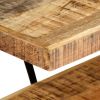 TV Stand 63"x15.7"x19.7" Solid Wood Mango
