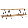 TV Stand 63"x15.7"x19.7" Solid Wood Mango