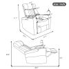 Premium Power Recliner with Storage Arms, Cupholders, Swivel Tray Table and Cell Phone Stand,Black(Old Sku:SG000451AAA)