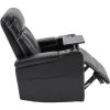 Premium Power Recliner with Storage Arms, Cupholders, Swivel Tray Table and Cell Phone Stand,Black(Old Sku:SG000451AAA)