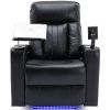 Premium Power Recliner with Storage Arms, Cupholders, Swivel Tray Table and Cell Phone Stand,Black(Old Sku:SG000451AAA)