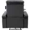 Premium Power Recliner with Storage Arms, Cupholders, Swivel Tray Table and Cell Phone Stand,Black(Old Sku:SG000451AAA)