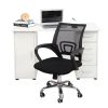 One Door Four Drawers Computer Desk White