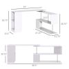 Computer Desk L-Shaped-White