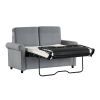 57.4" Pull Out Sofa Bed,Sleeper Sofa Bed with Premium Twin Size Mattress Pad,2-in-1 Pull Out Couch Bed,Loveseat Sleeper for Living Room,Small Apartmen