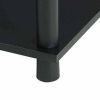 No Tools End Tables, Solid Black, Set of 2