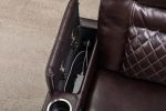 New Design PU Material With Cup Hold Storage USB Recliner