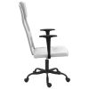 Office Chair White Mesh Fabric and Faux Leather