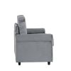 57.4" Pull Out Sofa Bed,Sleeper Sofa Bed with Premium Twin Size Mattress Pad,2-in-1 Pull Out Couch Bed,Loveseat Sleeper for Living Room,Small Apartmen