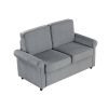 57.4" Pull Out Sofa Bed,Sleeper Sofa Bed with Premium Twin Size Mattress Pad,2-in-1 Pull Out Couch Bed,Loveseat Sleeper for Living Room,Small Apartmen