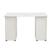 One Door Four Drawers Computer Desk White