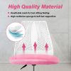 Ergonomic Office and Home Chair with Supportive Cushioning, Pink & White