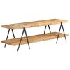 TV Stand 63"x15.7"x19.7" Solid Wood Mango