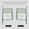 20*26 Medicine cabinet Surface Mount or Recess aluminium Bathroom Livingroom