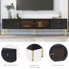TV Stand for TVs up to 80'', Entertainment Center with Multifunctional Storage Space, TV Cabinet with 2 Drawers, Media Console for Living Room, Bedroo