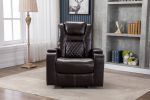 New Design PU Material With Cup Hold Storage USB Recliner