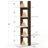 5-Tier Freestanding Bookshelf with Anti-Toppling Device