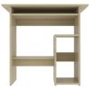 Desk Sonoma Oak 31.5"x17.7"x29.1" Engineered Wood