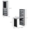 Wall Mount Desk Cabinet-Grey