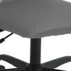 Office Chair Gray Mesh Fabric and Faux Leather