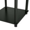 No Tools End Tables, Solid Black, Set of 2