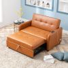 Orisfur. 51" Convertible Sleeper Bed, Adjustable Oversized Armchair with Dual USB Ports for Small Space