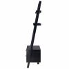 Bellamy 2-Drawer Leaning Shelf; Black