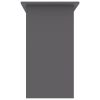 Desk Gray 31.5"x17.7"x29.1" Engineered Wood