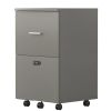 File cabinet with two drawers with lock,Hanging File Folders A4 or Letter Size, Small Rolling File Cabinet Printer Stand office storage cabinet Office